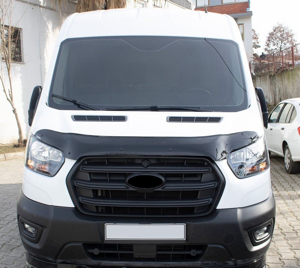 Hood Deflector Guard | Front Bug Shield Compatible for Ford Transit 2019-2024