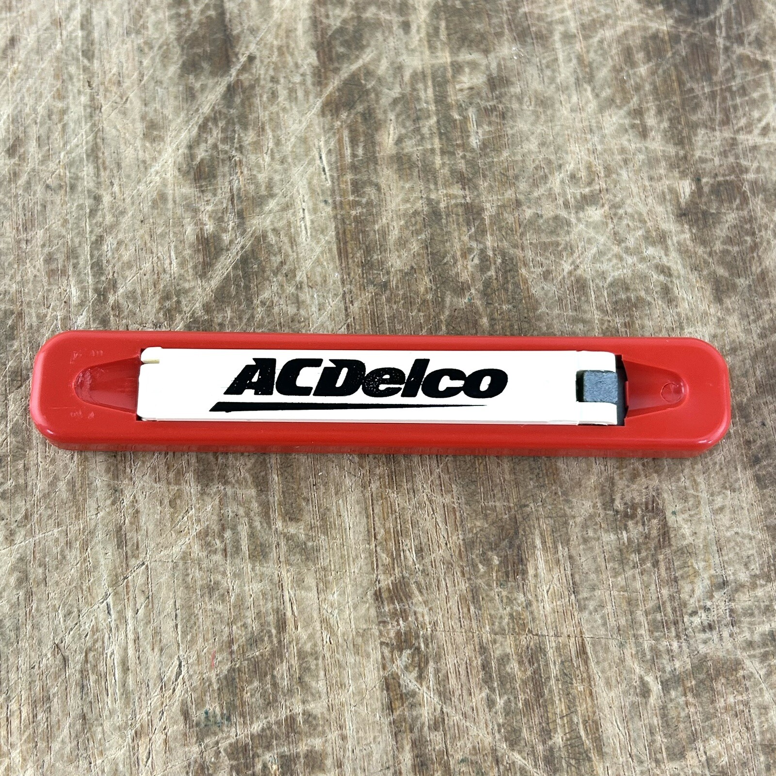 Vintage Advertising Pocket Knife USA Slide Open AC Delco Never Used Red
