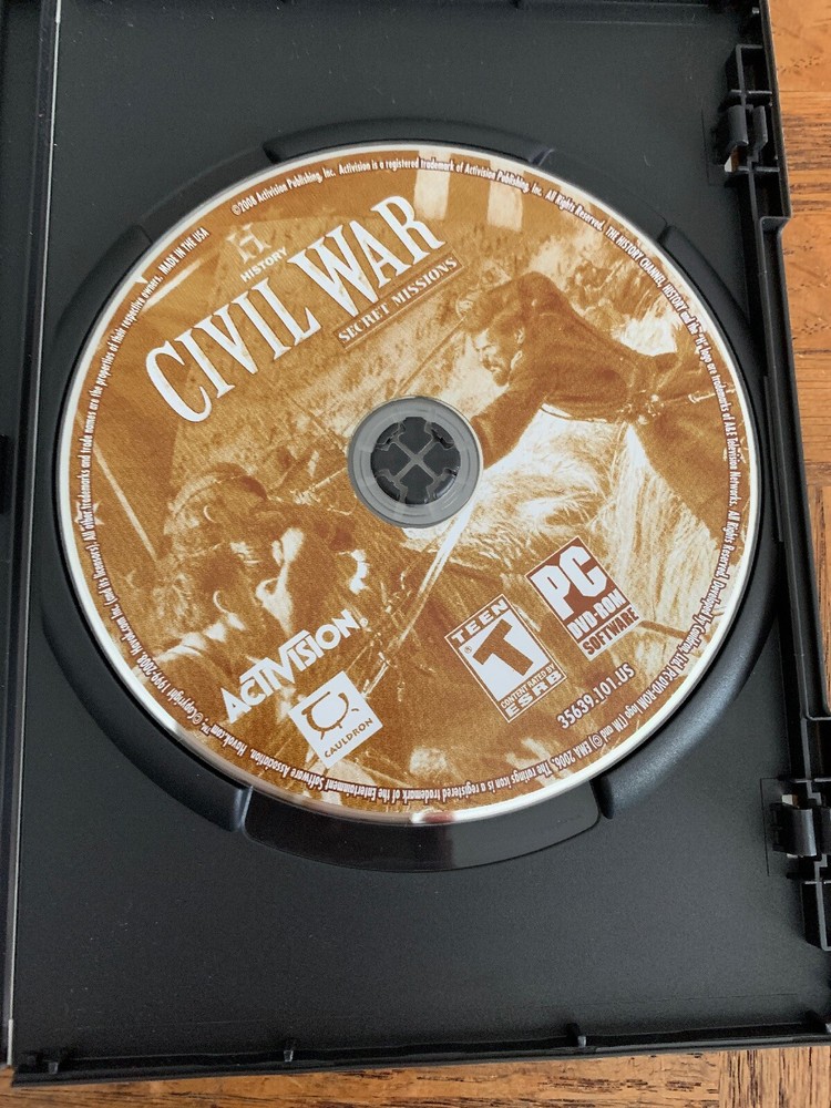 Civil War Secret Missions CD Rom Game