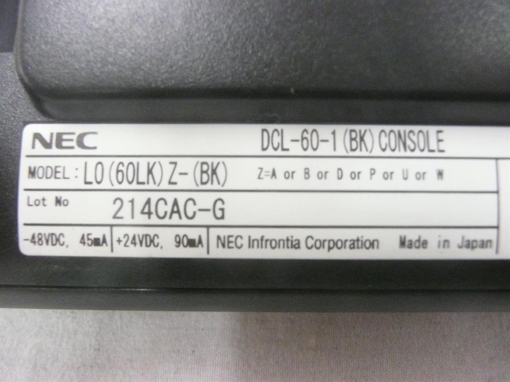 NEC DCL-60-1(BK) DSS Console without Serial Connection Cable