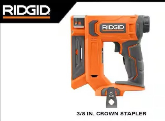 RIDGID Narrow Crown Stapler 3/8 18V Brushless Cordless TOOL ONLY R09897B