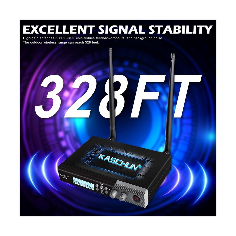 Wireless Microphone System，Cordless Handheld Microfono Inalambrico，