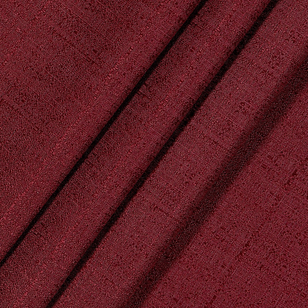 Eclipse Samara Solid Color Blackout Rod Pocket Single Curtain Panel, Oxblood