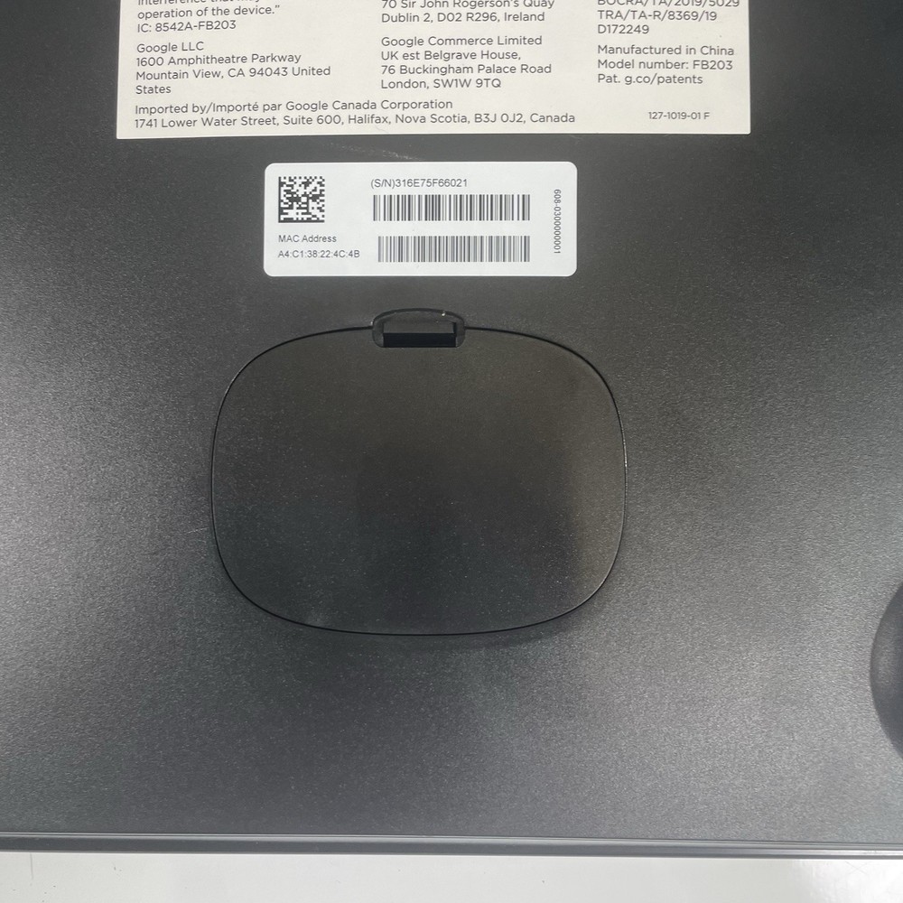 Fitbit Aria Air Smart Digital Scale - Black Model FB203