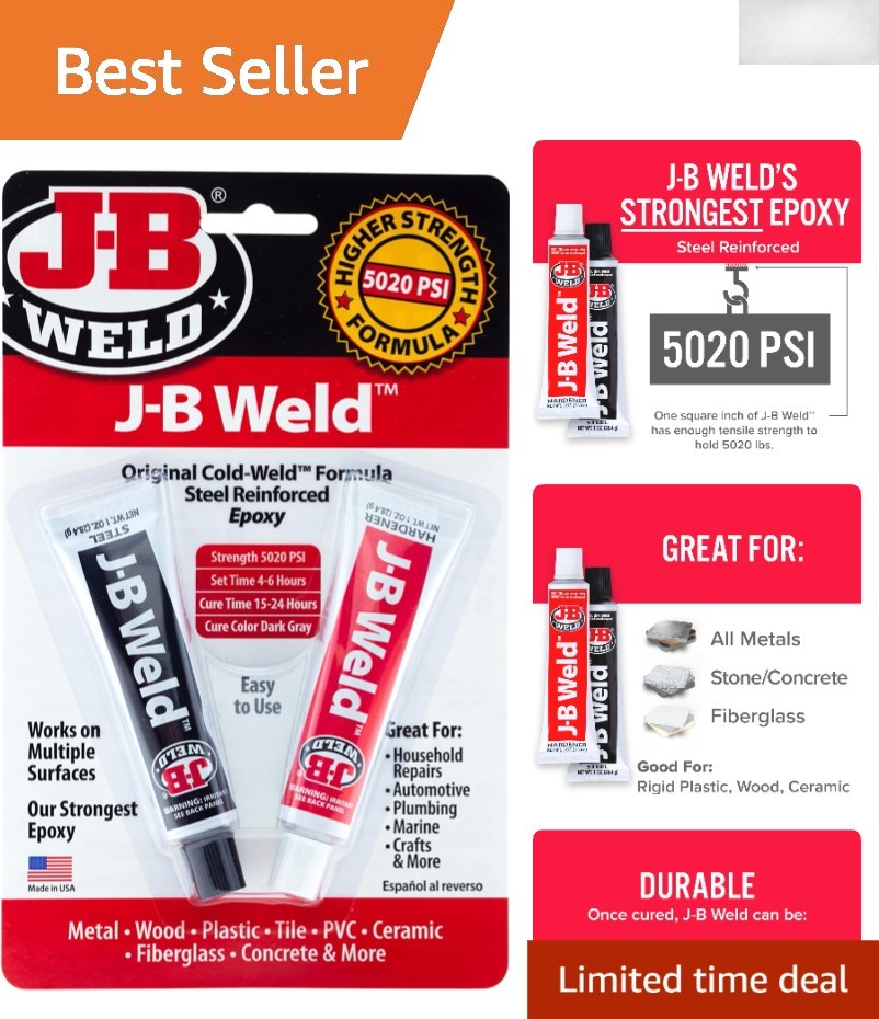 Versatile 2oz Cold-Weld Epoxy – Ultimate High-Strength Adhesive for All Surfaces