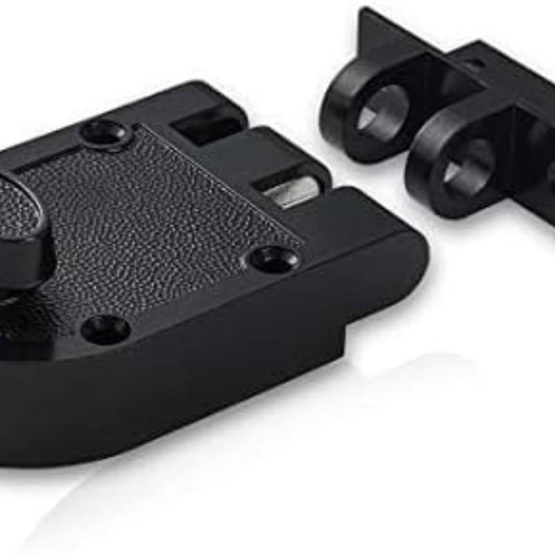 Anti-pry deadbolt (with key, black)