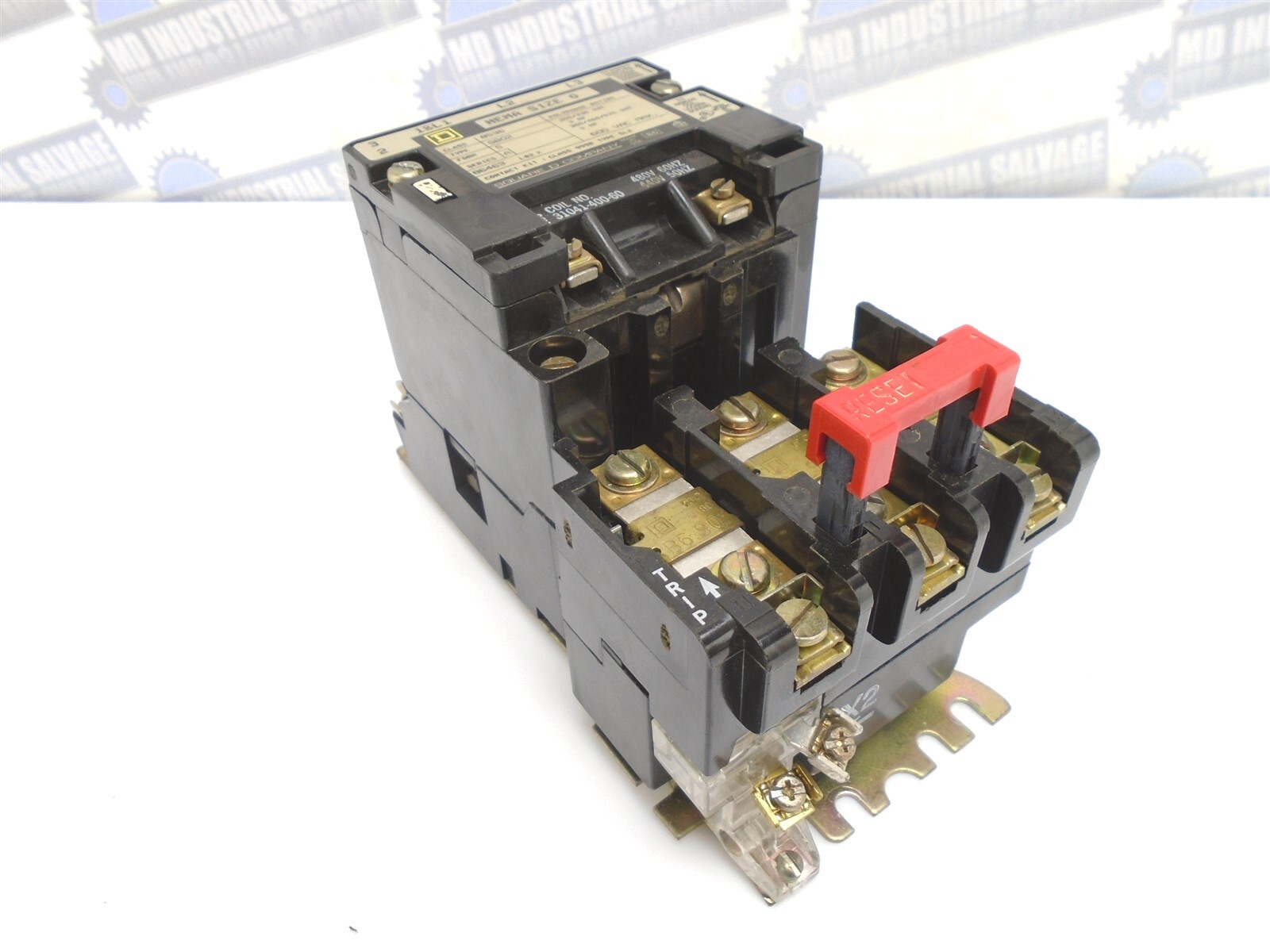 SQUARE-D - 8536-SBO2 SB02 - SZ 0 MOTOR STARTER 3HP/5HP Coil 480V 18A 600V TESTED