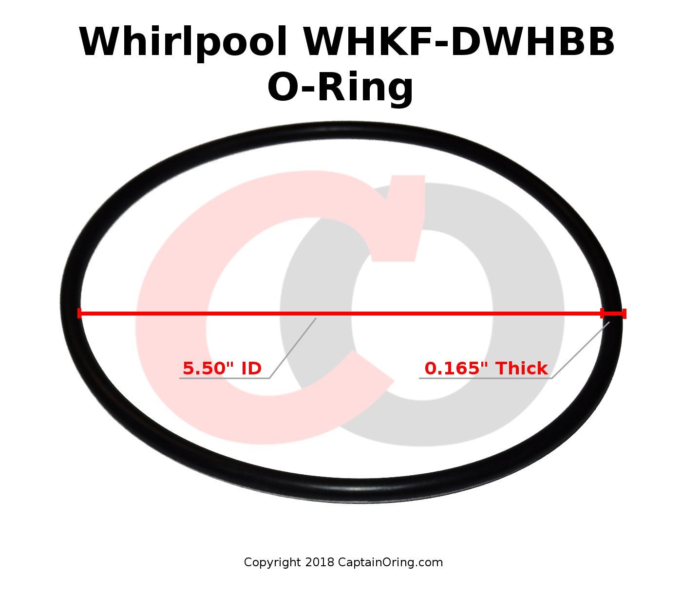 (3pk) O-Rings for Whirlpool WHKF-DWHBB WHKF-C9 & American Plumber W10-PR W10-OR