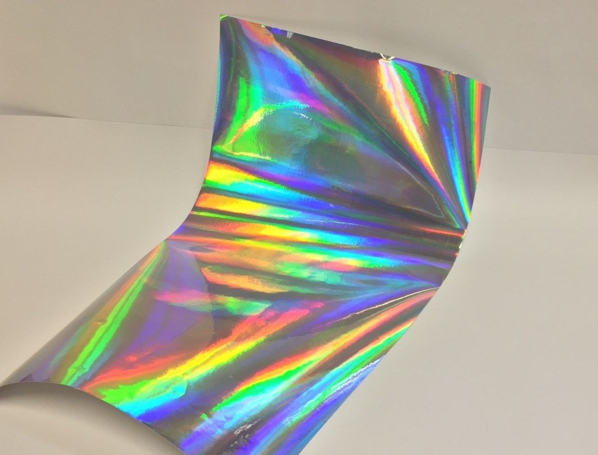 Holographic Rainbow Sign Vinyl, Pick Color & Size, Oil slick, Free S&H, OilSlick