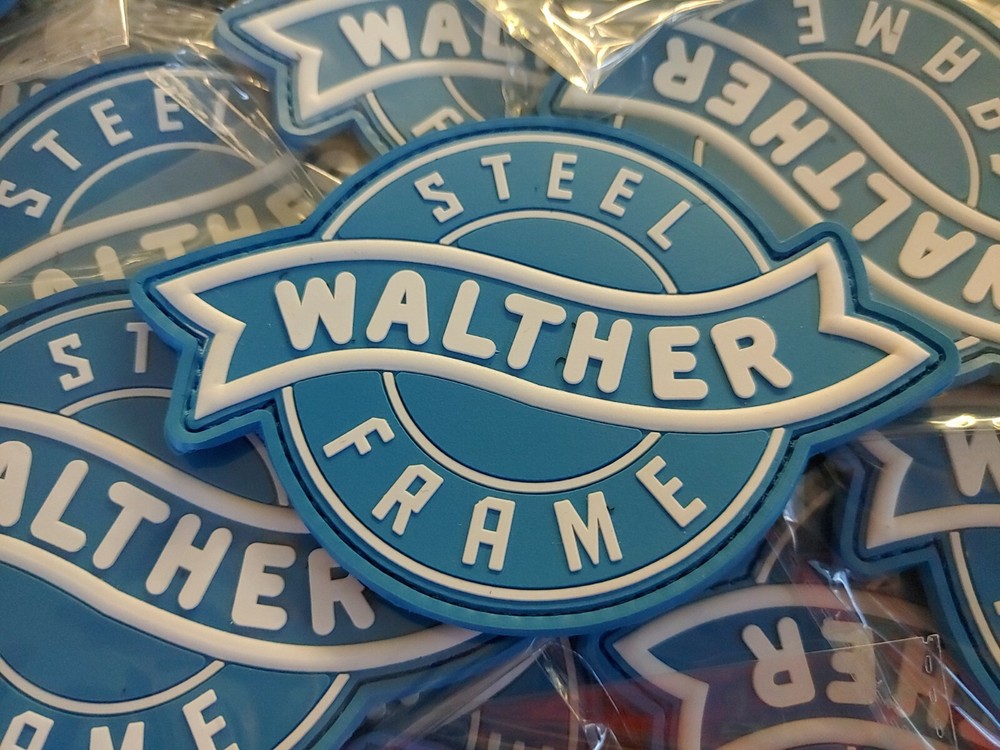 WALTHER - 2D & 3D PVC PATCH  -WHITE & BLUE