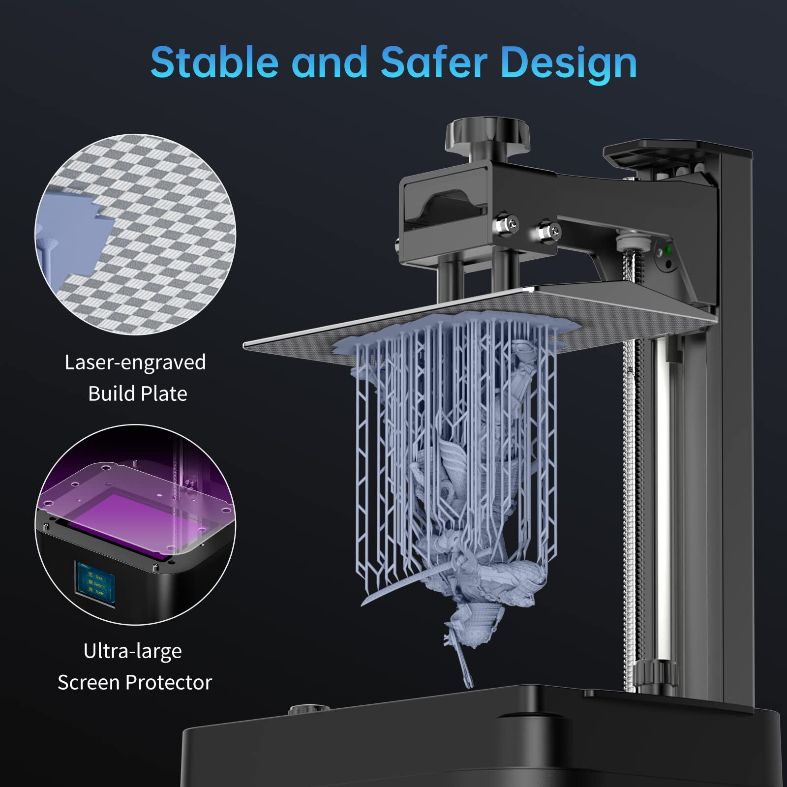 ANYCUBIC Photon Mono 2 Resin 3D Printer 6.6" 4K+ LCD Screen / Wash & Cure 3 lot