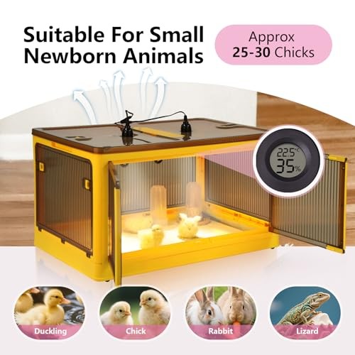 Chicken Brooder Box for Chicks Kit with Heater Chicks Warmer Brooder Plate 142L