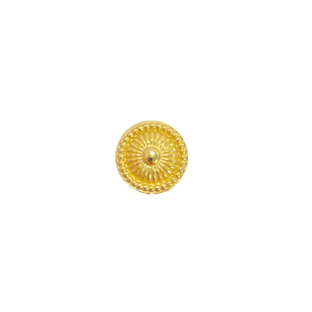 3/4" Small Ornate Knob Brass Plated