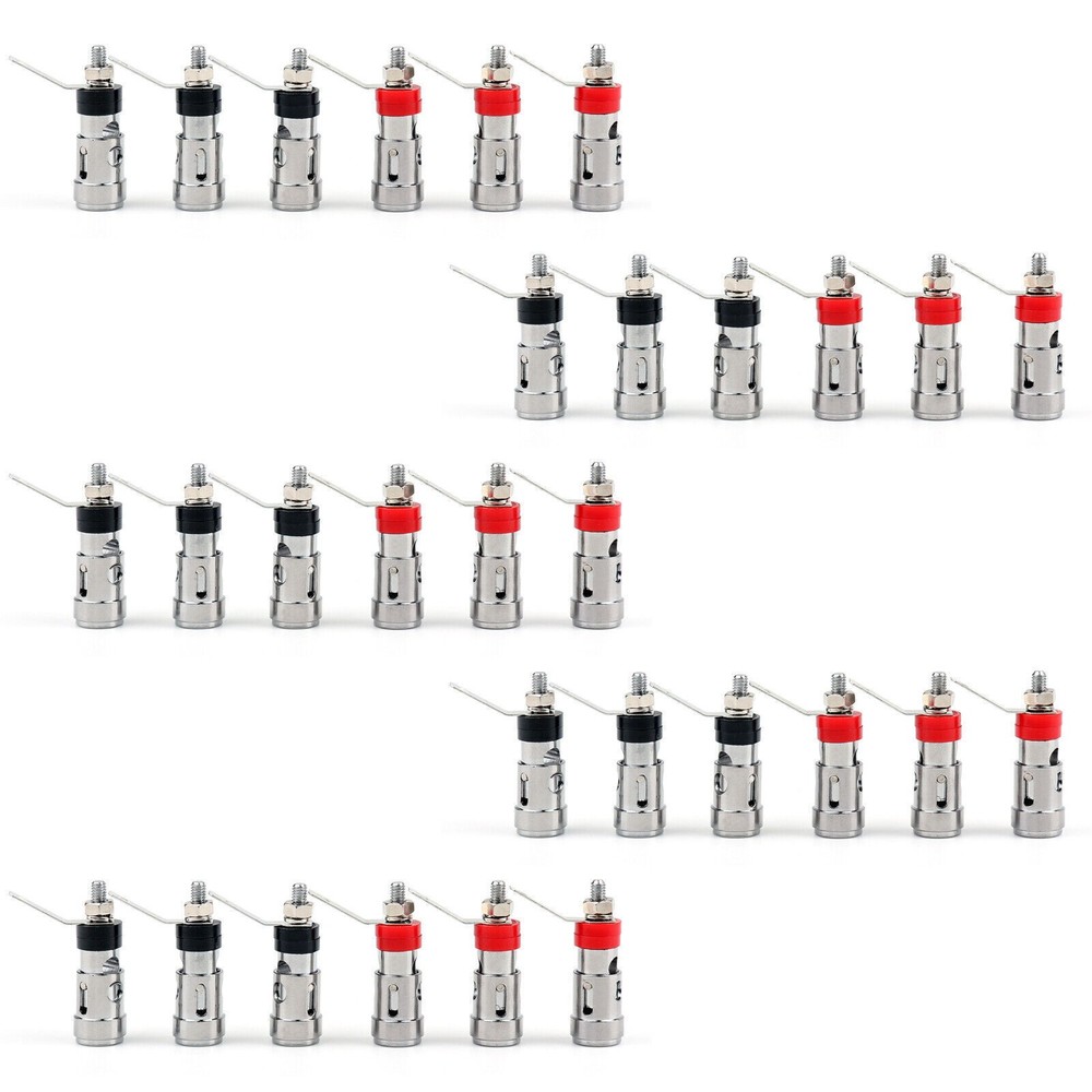 30Pcs Copper Binding Post Audio Amplifier Terminal With Spring Inside S TZ4