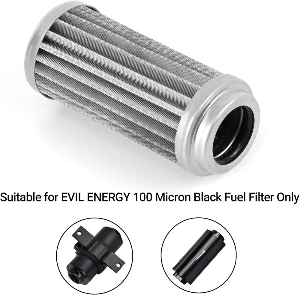 EVIL ENERGY 100 Micron Fuel Filter Element Replacement for 100