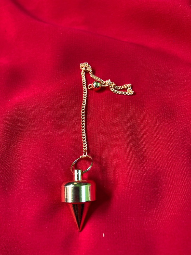Gold Plated Pendulum Dowsing Question Answer Cast Your Future Heavy Top Shape
