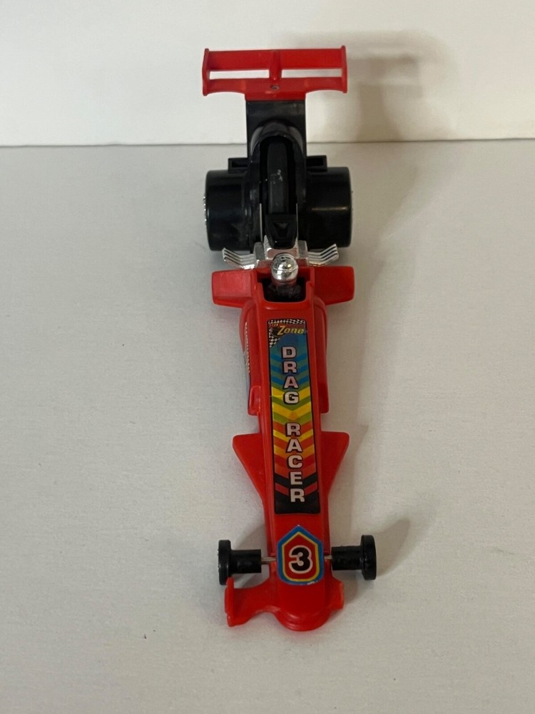 VINTAGE SPEED ZONE DRAG RACER PULL CHORD HTF BROKEN FRONT END