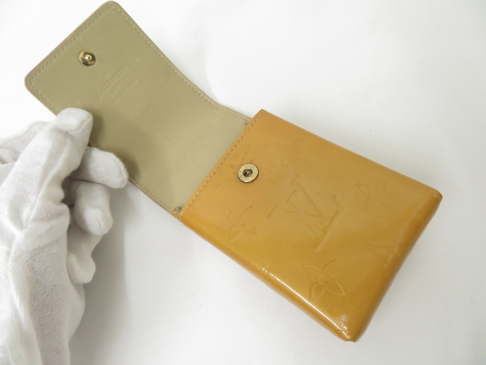 LOUIS VUITTON Cigarette Case Monogram Vernis shoulder bag F#50588