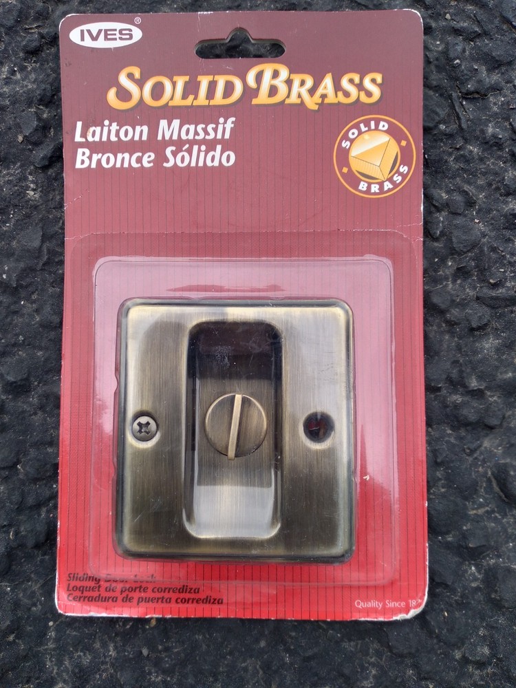 Ives Solid Brass Sliding Door Lock NEW Model C991B5