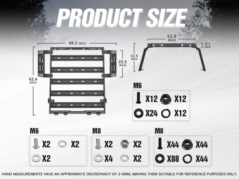 Roof Rack with Ladder For 2007-2018 Jeep Wrangler JK Unlimited 4 Doors Hardtop