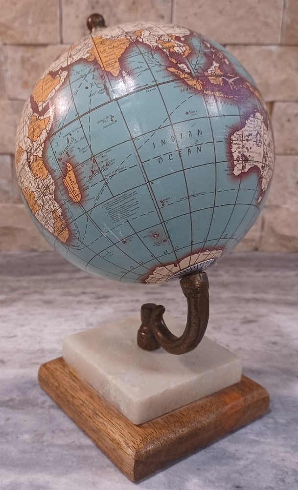 Decorative Tabletop World Globe 8 3/8"