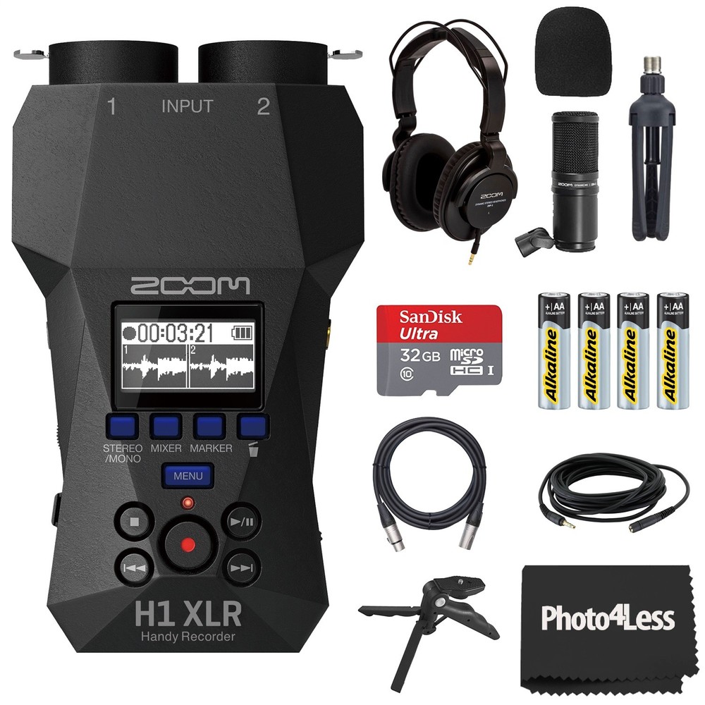 Zoom H1 XLR Handy Recorder Bundle