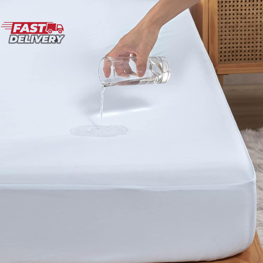 Waterproof 32-34 Split Top King Mattress Protector for Adjustable Bed Flex Head