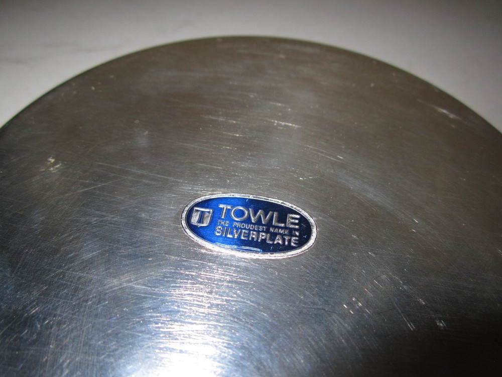 Vintage TOWLE Old Master Silver Plated Wine Champagne Bottle COASTER Cork Insert