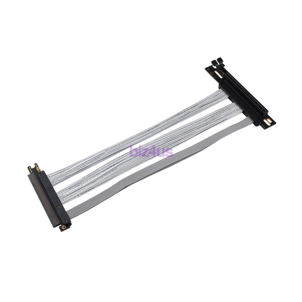 30CM 90 Degree PCIE 4.0 Extension Cable 16x Shielded High Speed GPU Riser Cable