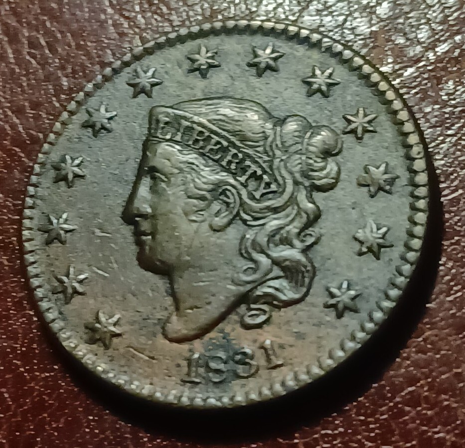 1831 coronet head large cent