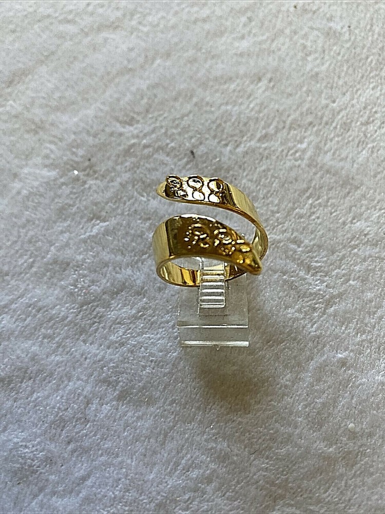 24 pcs ~ Gold Adjustable Ring Blanks with 6 Loops