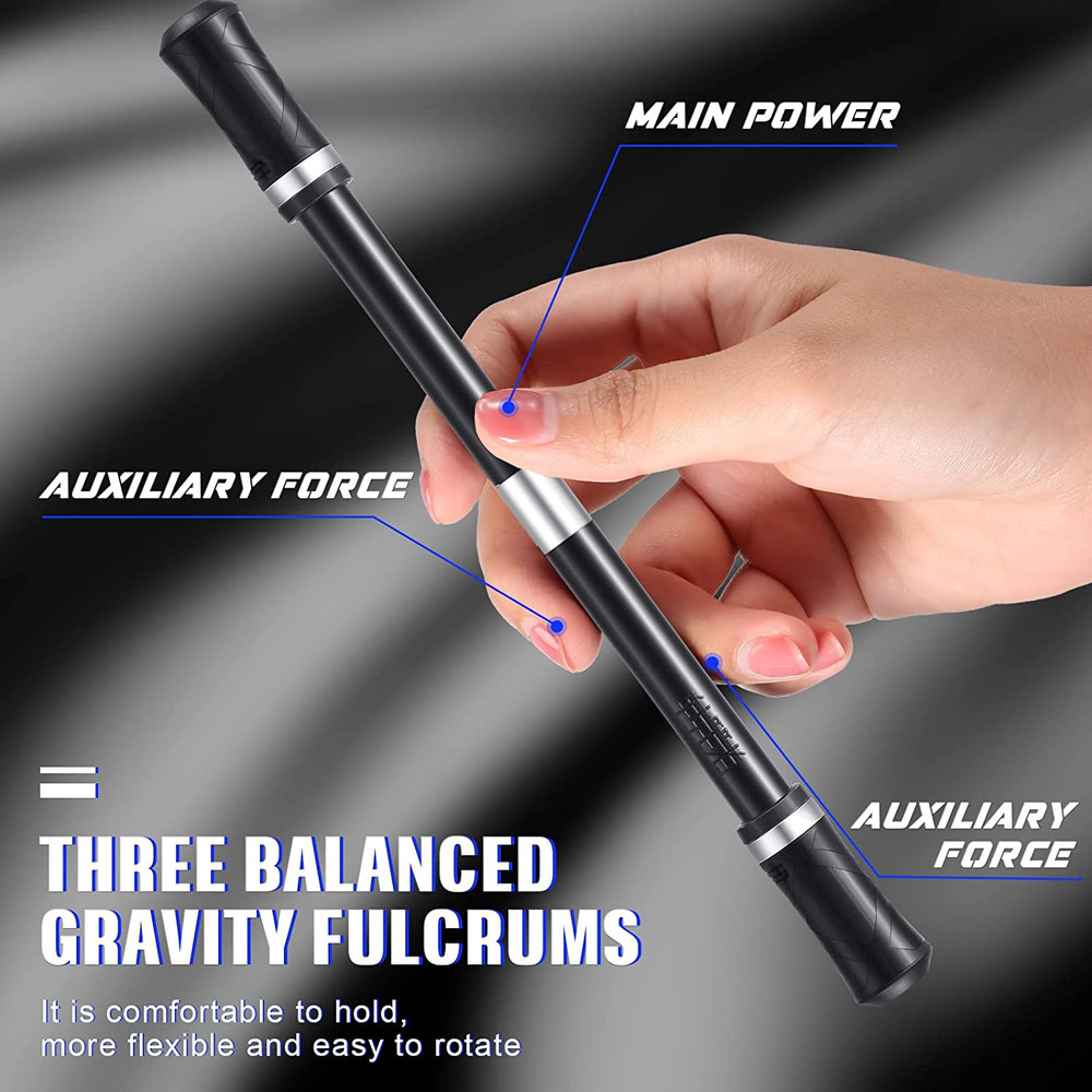 2 Pieces Spinning Pen Rolling Finger Rotating Gaming Trick Pen Mod with Tutorial