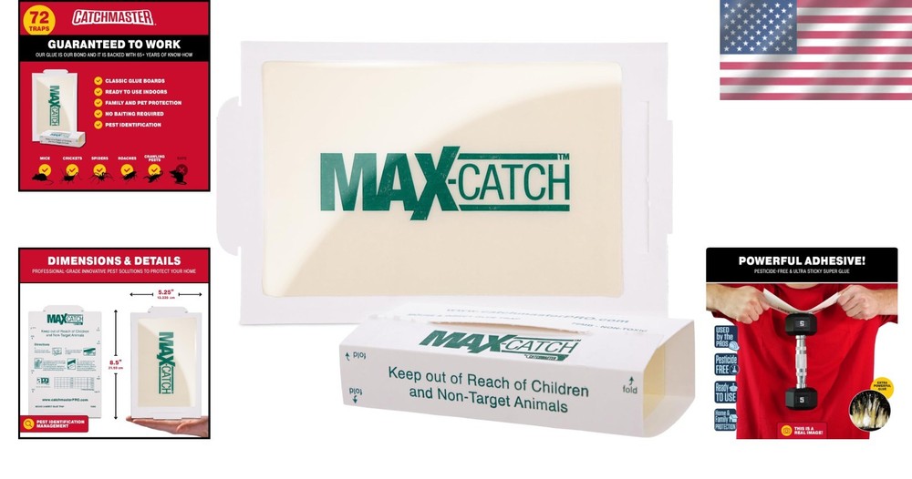 Max-Catch 72pk Mouse & Insect Glue Trap
