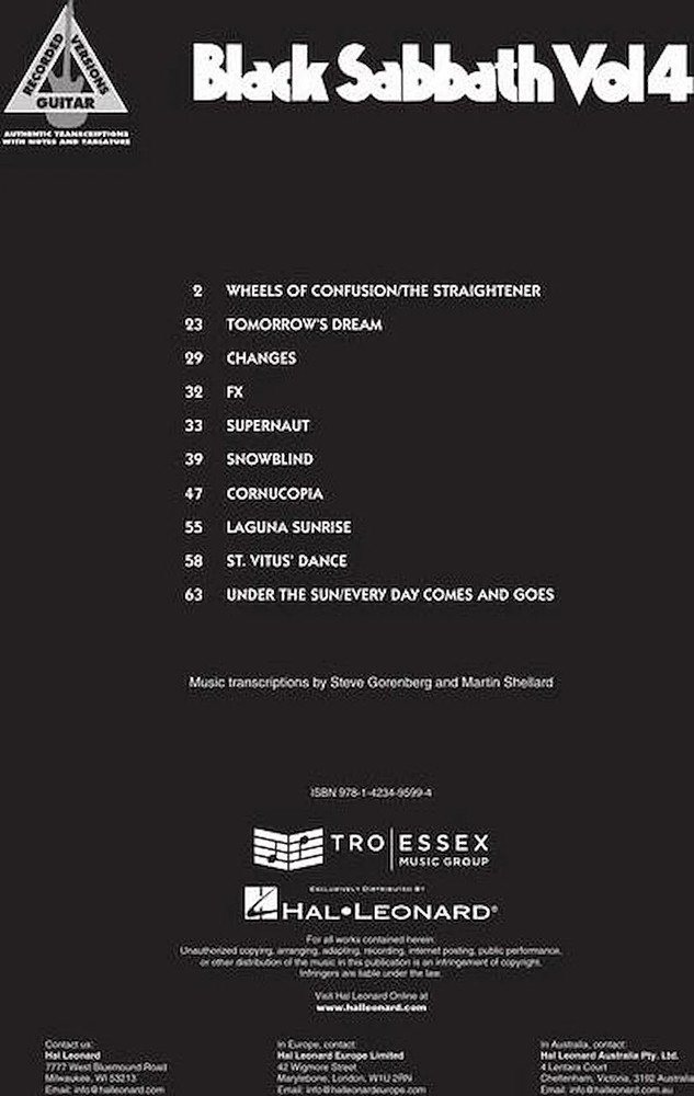 Black Sabbath Vol. 4