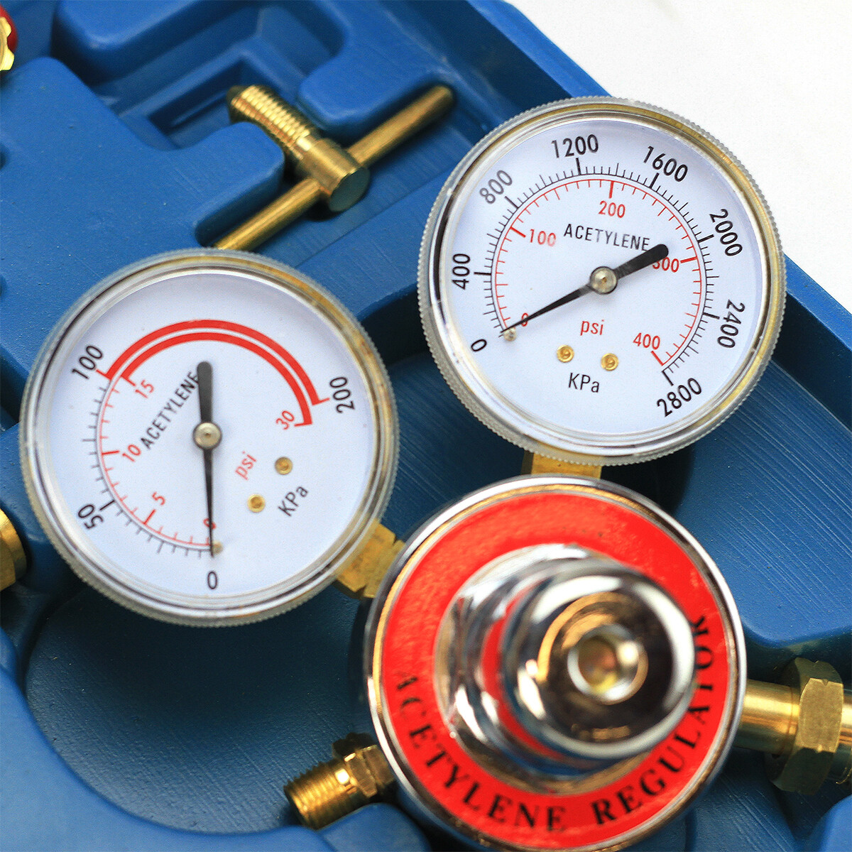 Stark USA Oxygen Acetylene Welder Tool Kit w/ (4) Nozzles Cutting Torch 15' ft