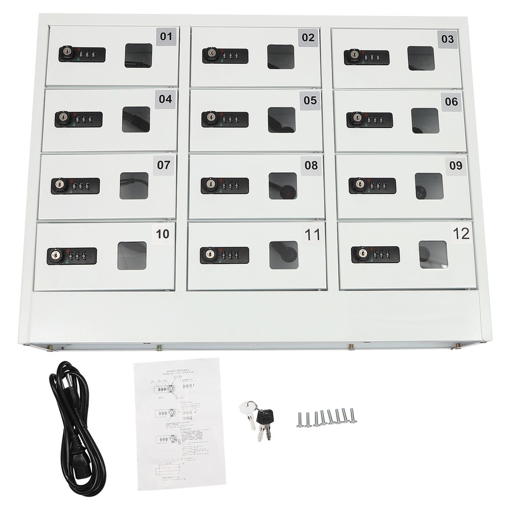 Cellphone Locker Charging Station ipad Mini STORAGE Locker Assignment Pad Lock