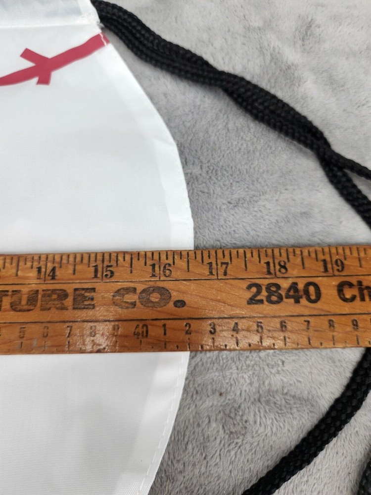 HEB LIGHT WEIGHT BASEBALL SHAPED DRAW STRING BAG 16.5” Wide