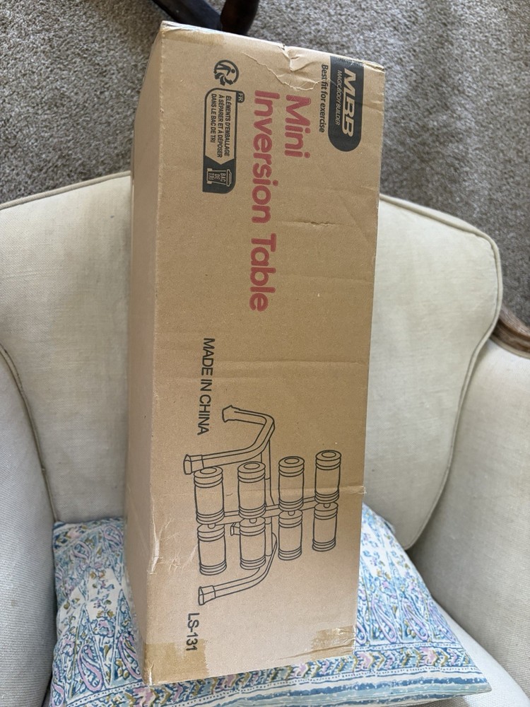 MBB Adjustable Mini Inversion Table LS-131 Back Gym Training Home Use