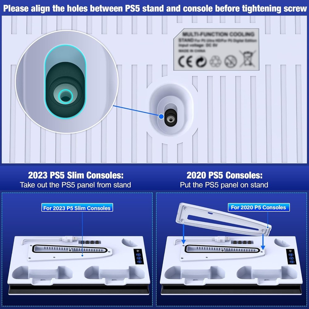 PS5 Stand Cooling Station With Controller Charger
