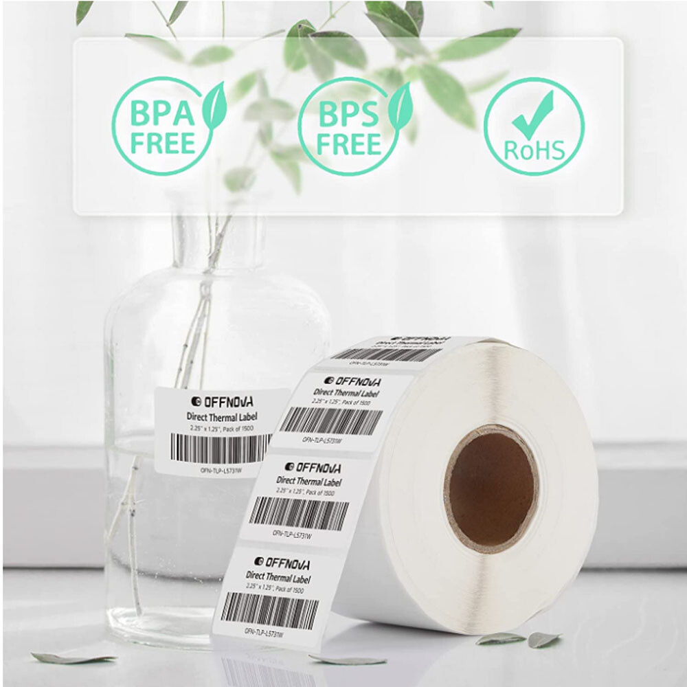 1000/Roll 2.25 x1.25 Direct Thermal Barcode Labels Zebra LP2824 TLP2824 LP2844