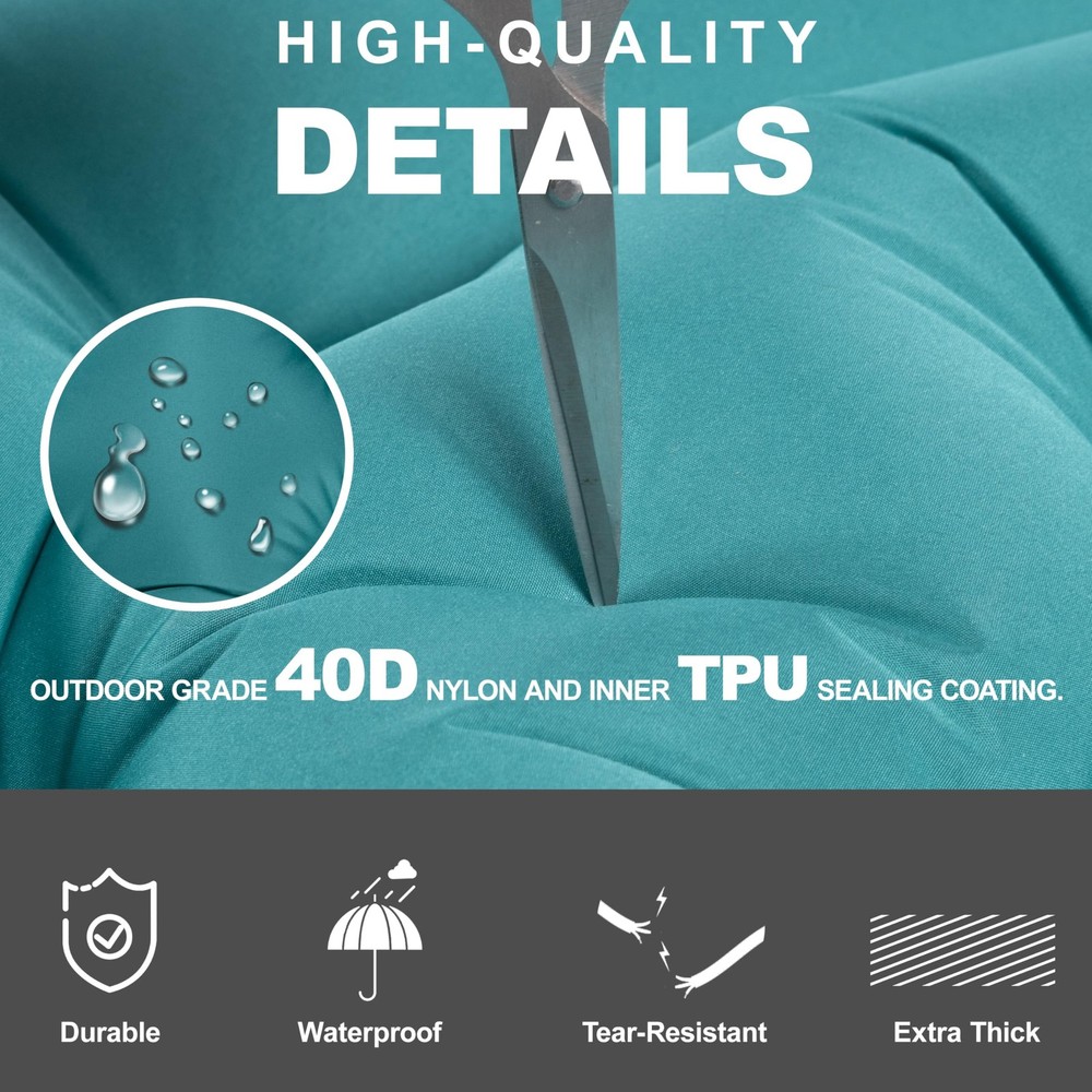Sleeping Pad with Pillow, Self Inflating Extra-Thick, Ultralight Sleeping Mat...