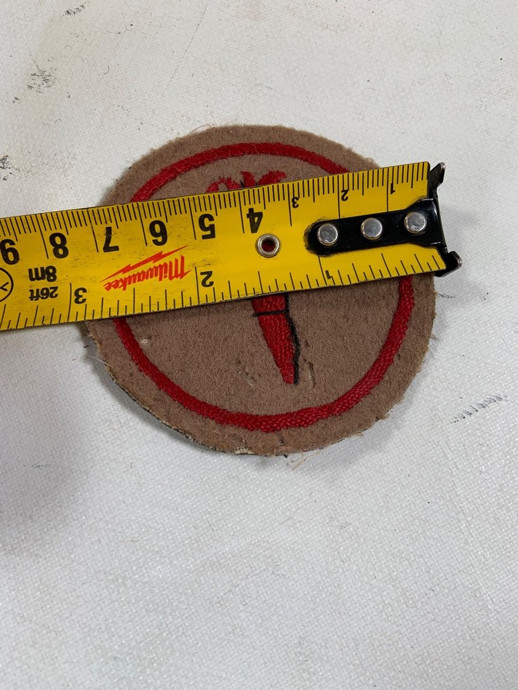 WW2 FLAMING TORCH formation sign cloth patch Embroidered example