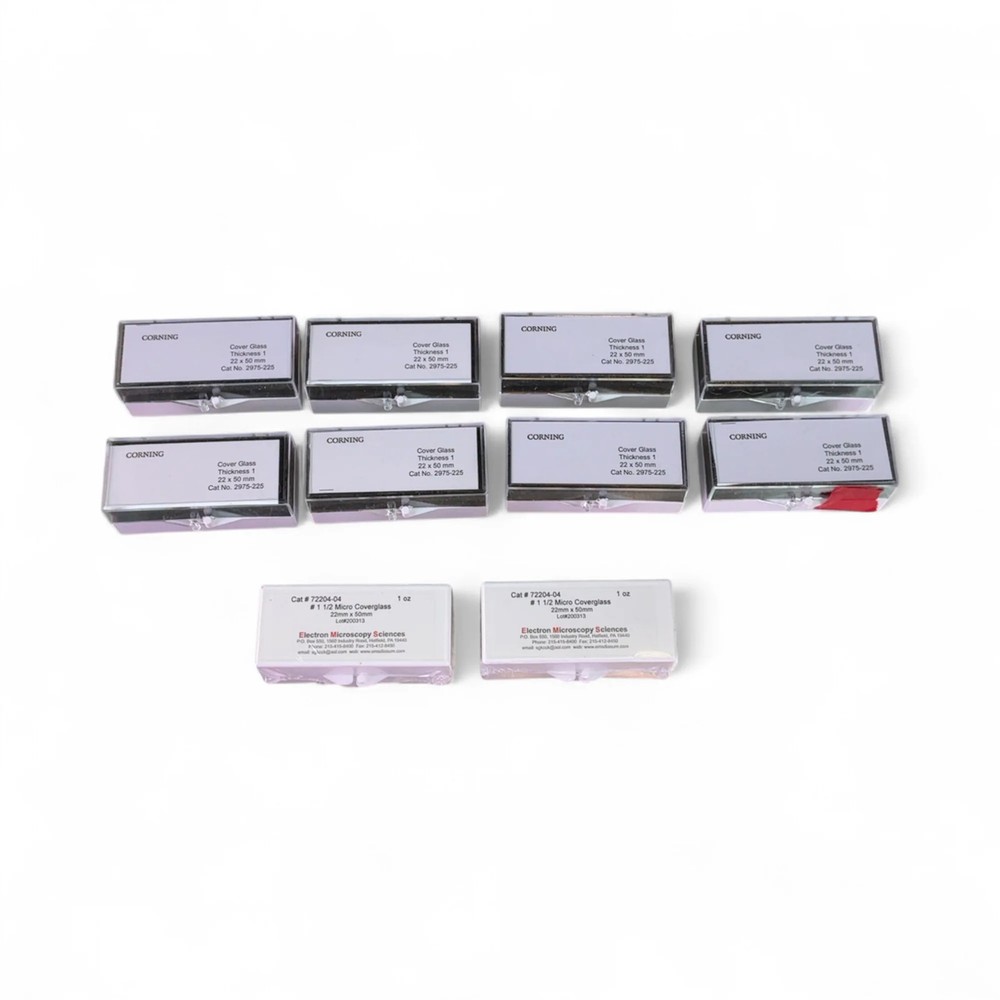 Corning/Electron Microscope Sciences Assorted Coverglass Slides 22x50mm