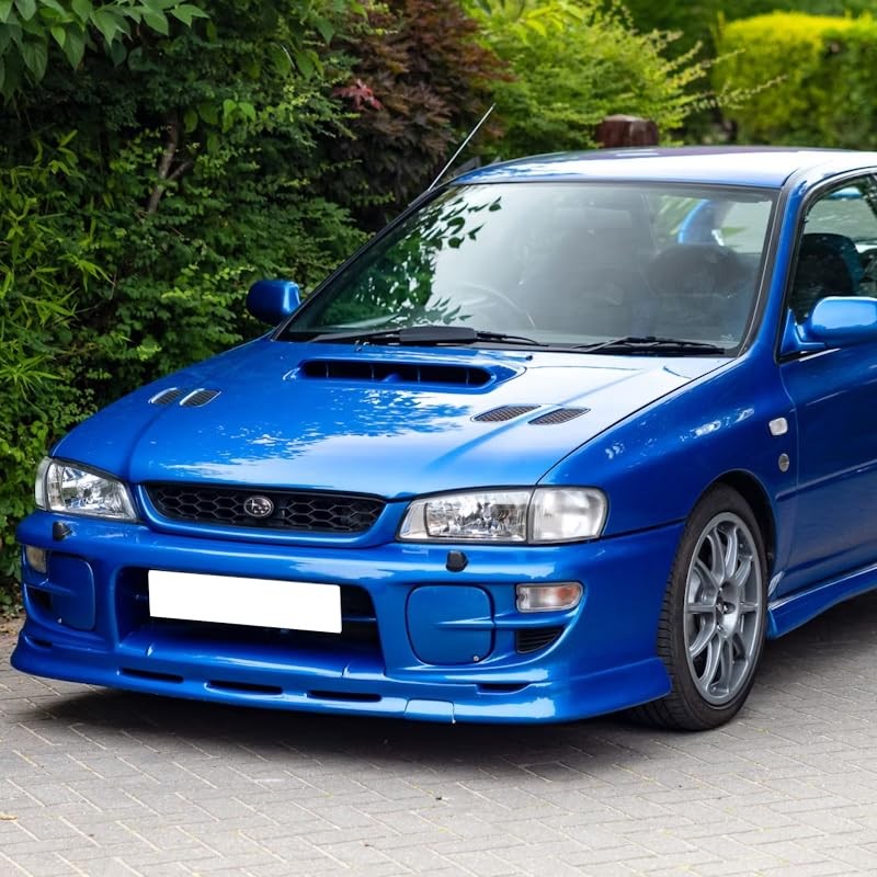 Pair ABS Materials Fog Light Lamp Bumper Bezel Cover Cap (Blue)