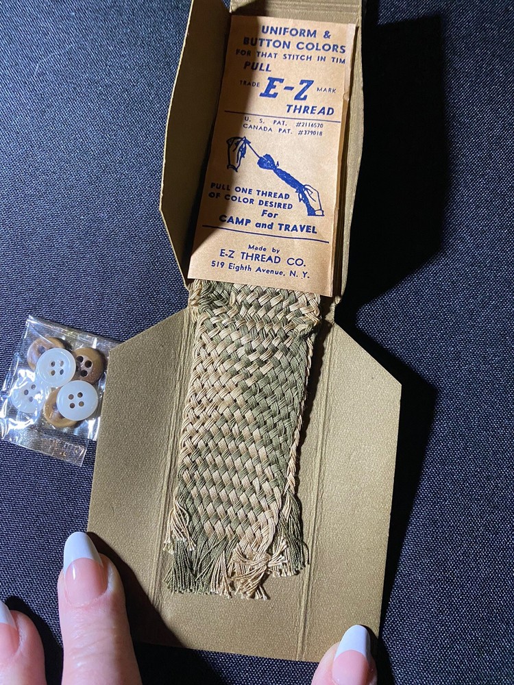 WWII Army Sewing Kit Seagram’s Distillers Corp.