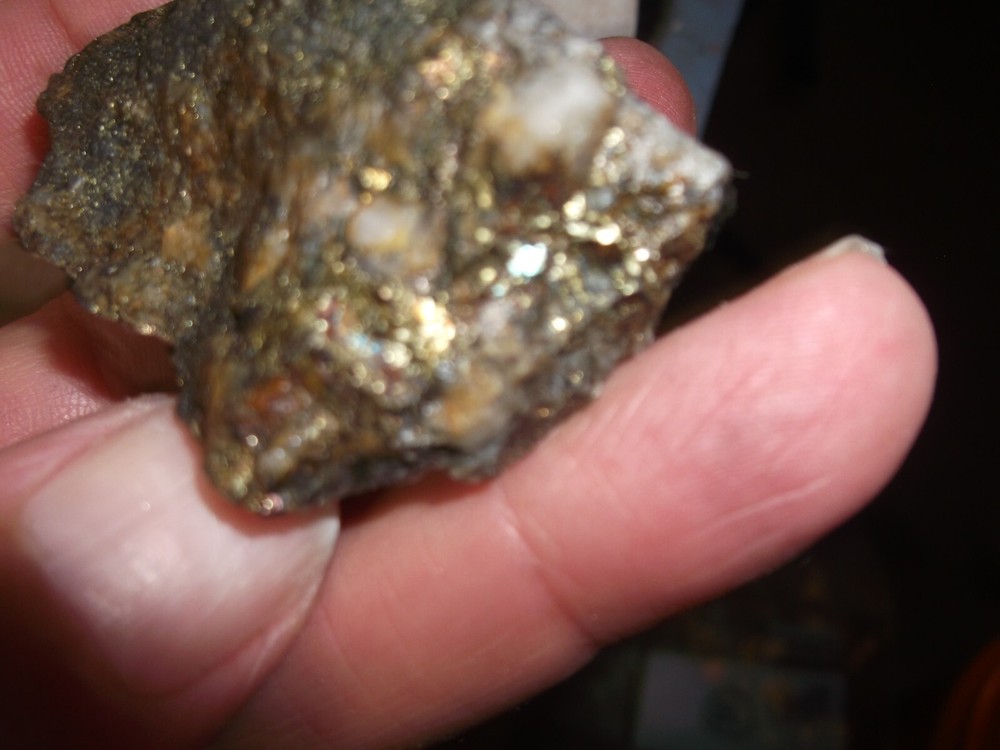 Gold, silver, copper, 74 grams samples ,ore high grade .