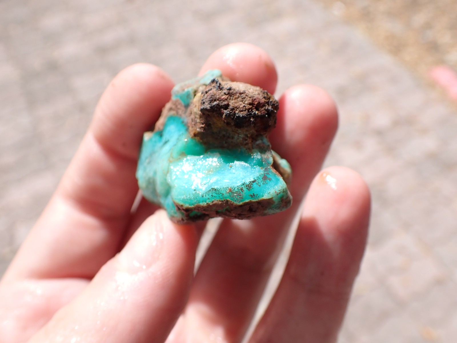 Gem Silica Rough 25.8g Ray Mine 1980's Greens and Blues - Translucent!