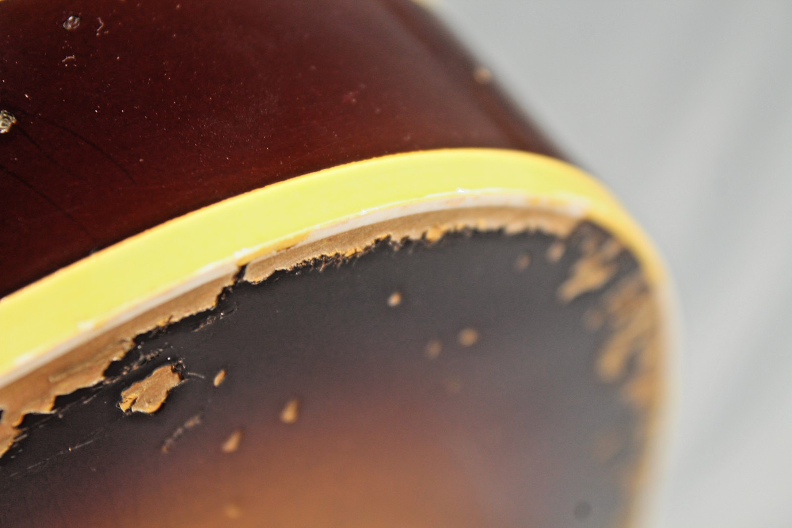 MJT Official Custom Vintage Aged Nitro Guitar Body Mark Jenny Double Bound Burst