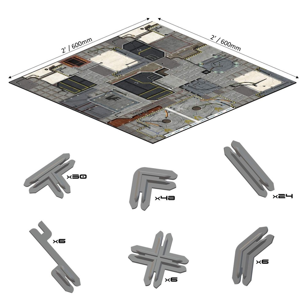 Galactic Core Tabletop Game Terrain Set for Sci-Fi and Warhammer 40K Games