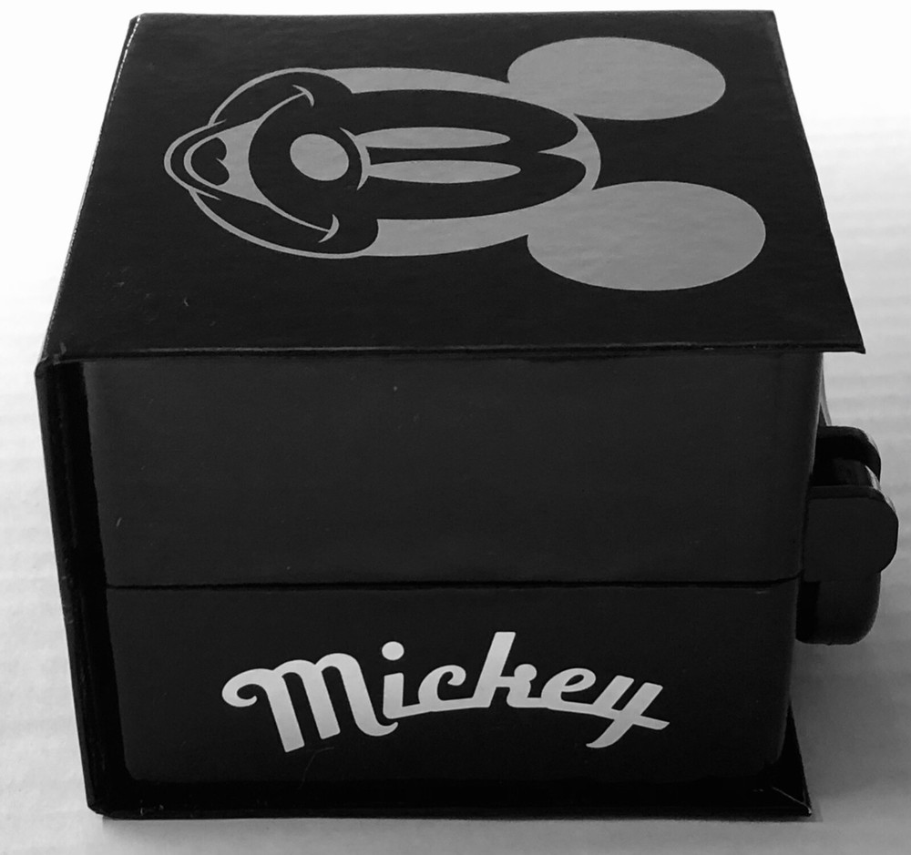 Mickey Mouse Black Watch Box Storage Case Presentation Display